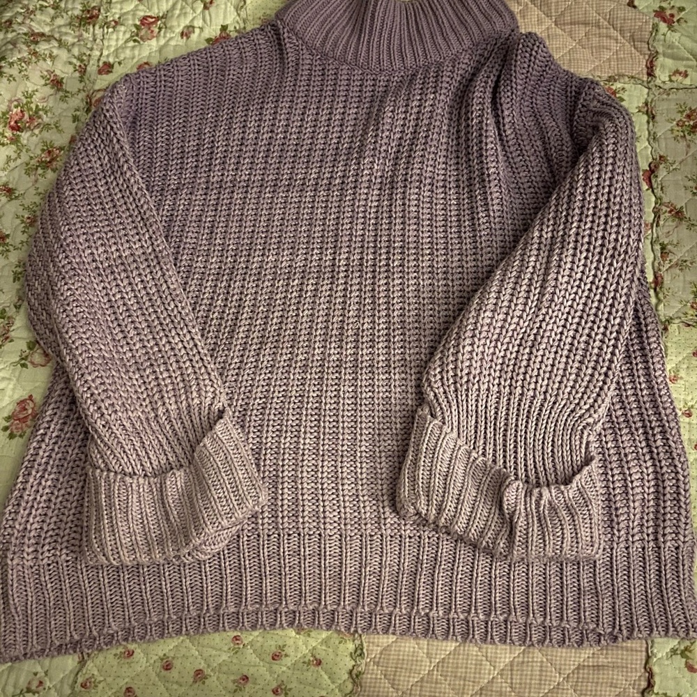 Tularosa Lavender Cowl Neck Sweater